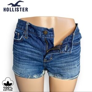🟢 Hollister Jean Shorts Size 9 No Stretch 100% Cotton (TF-B-10)